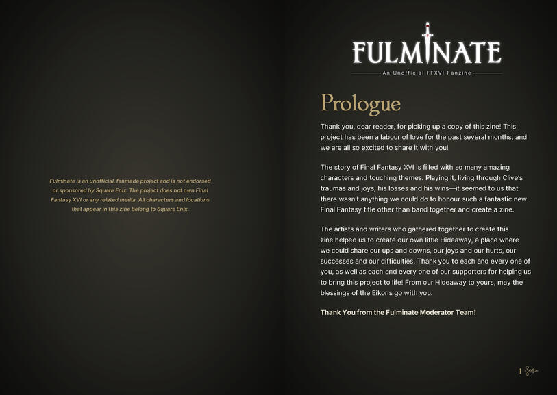 Fulminate | Formatting Sample